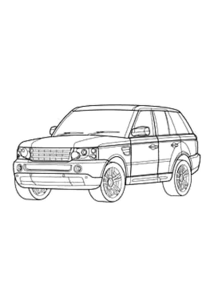 Land rover coloring pages