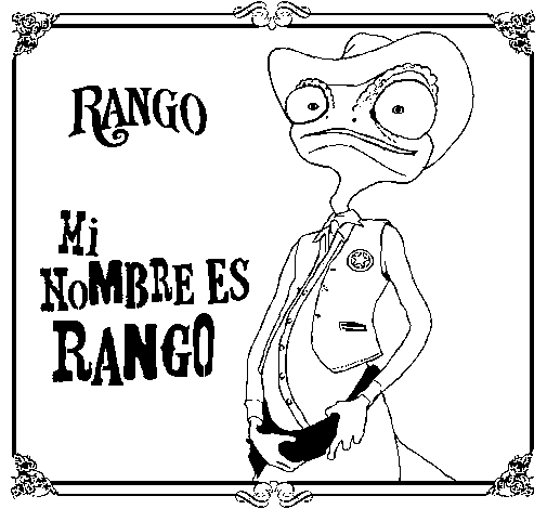 Rango coloring page