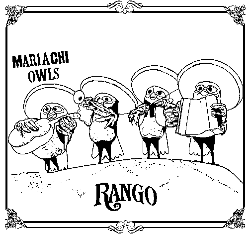 Rango coloring game