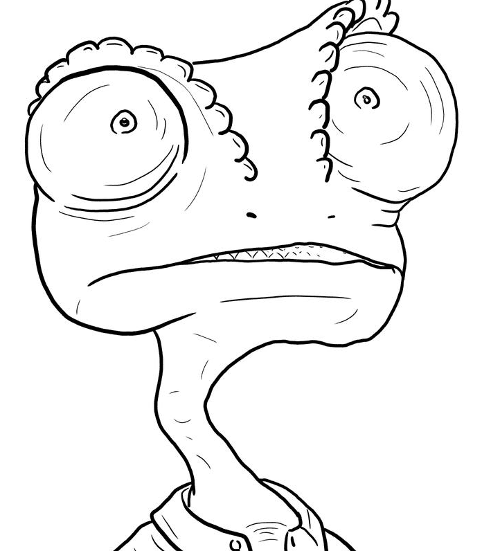 Rango face coloring page