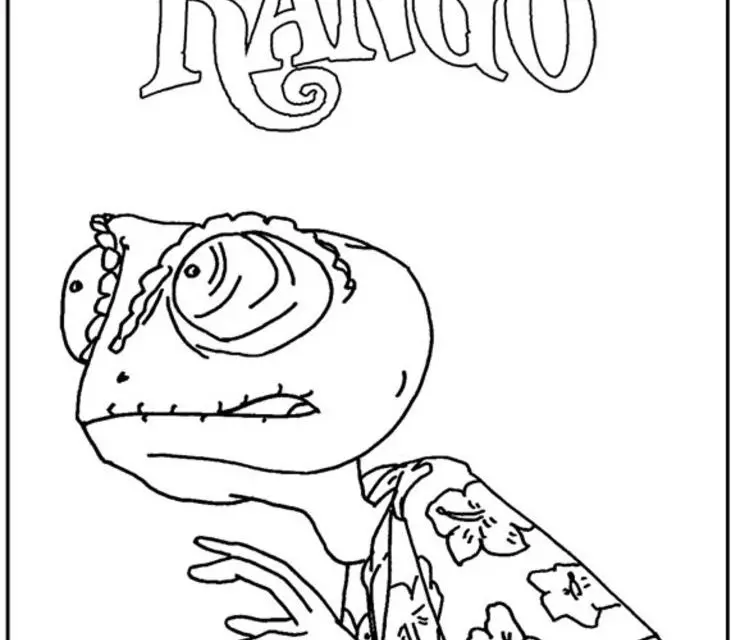 Coloring pages rango printable for kids adults free