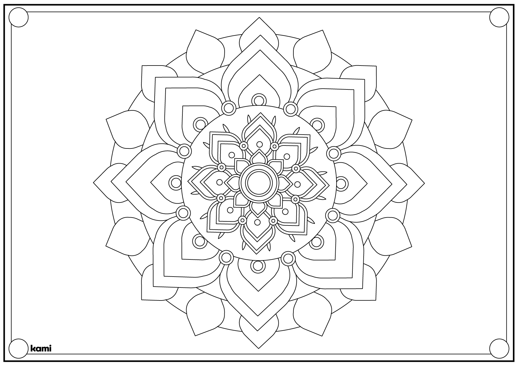 Rangoli coloring sheet for teachers perfect for grades st nd k pre k other classroom resources kami library