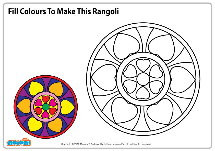 Rangoli pattern