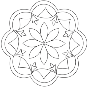 Rangoli coloring pages printable for free download