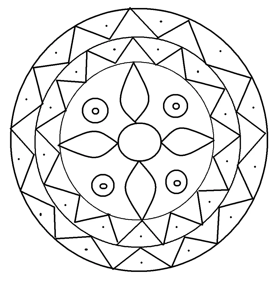 Explore the world of rangoli coloring pages with