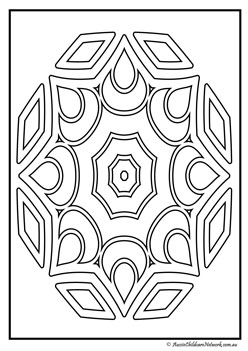 Rangoli colouring pages