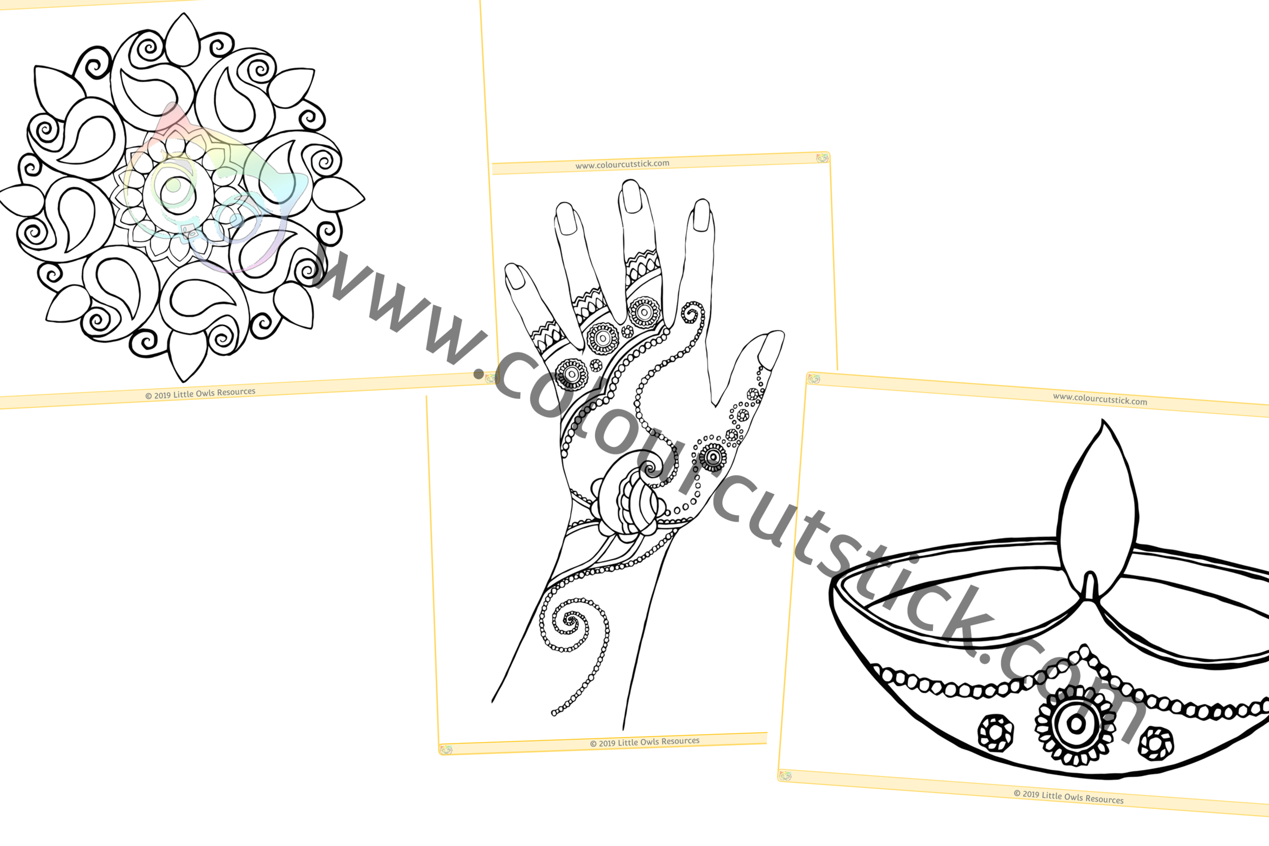 Free diwali colouringcoloring pages