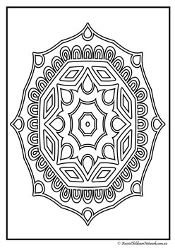 Rangoli colouring pages