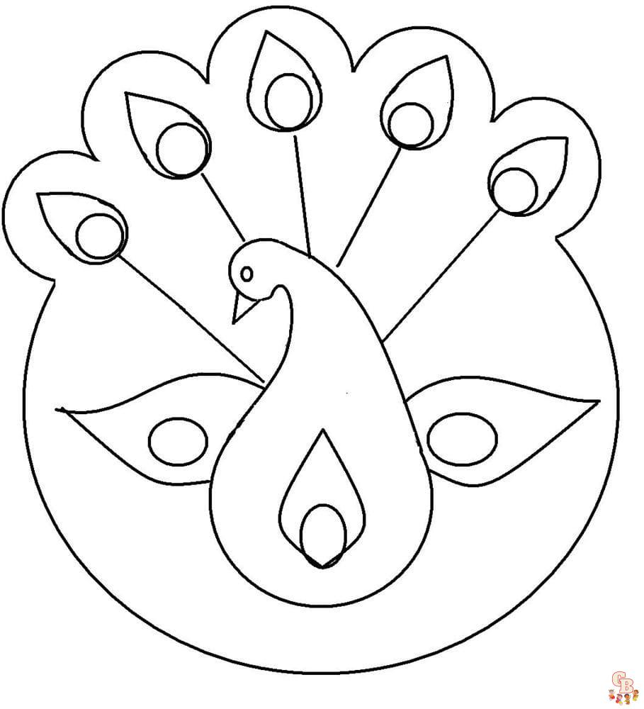 Explore the world of rangoli coloring pages with