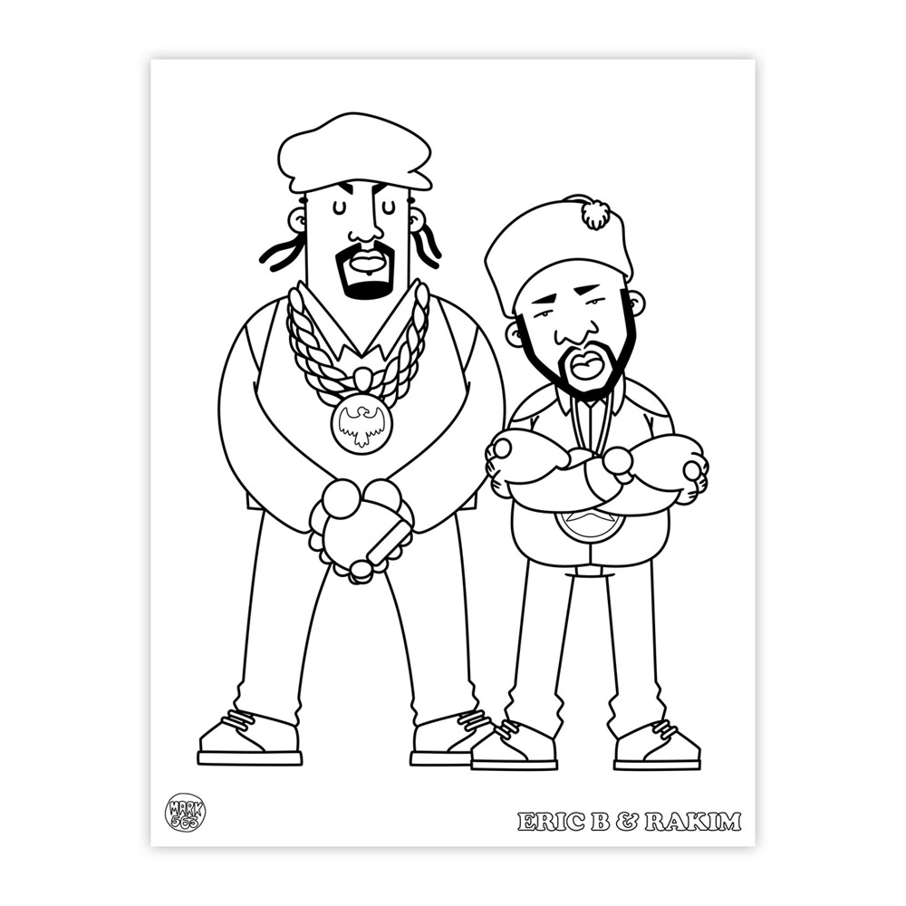 Hiphop coloring book
