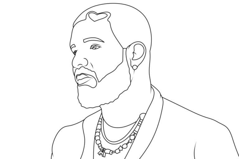 Rapper coloring pages