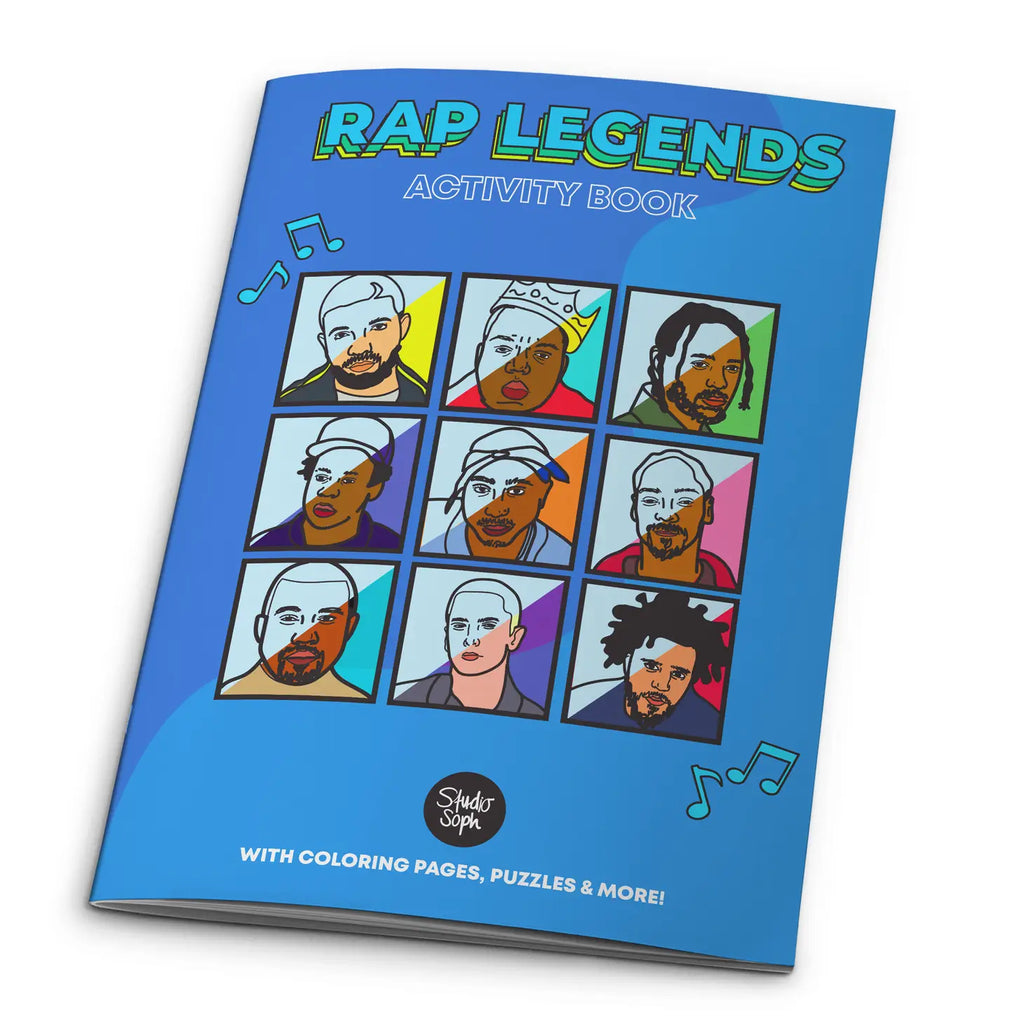 Rap legends activity coloring book beat street records