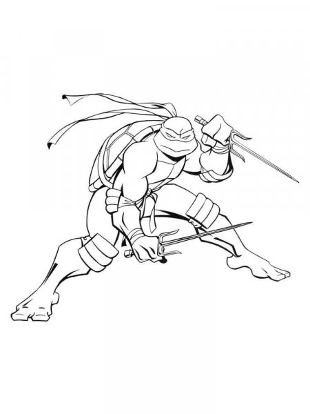 Raphael ninja turtles coloring pages