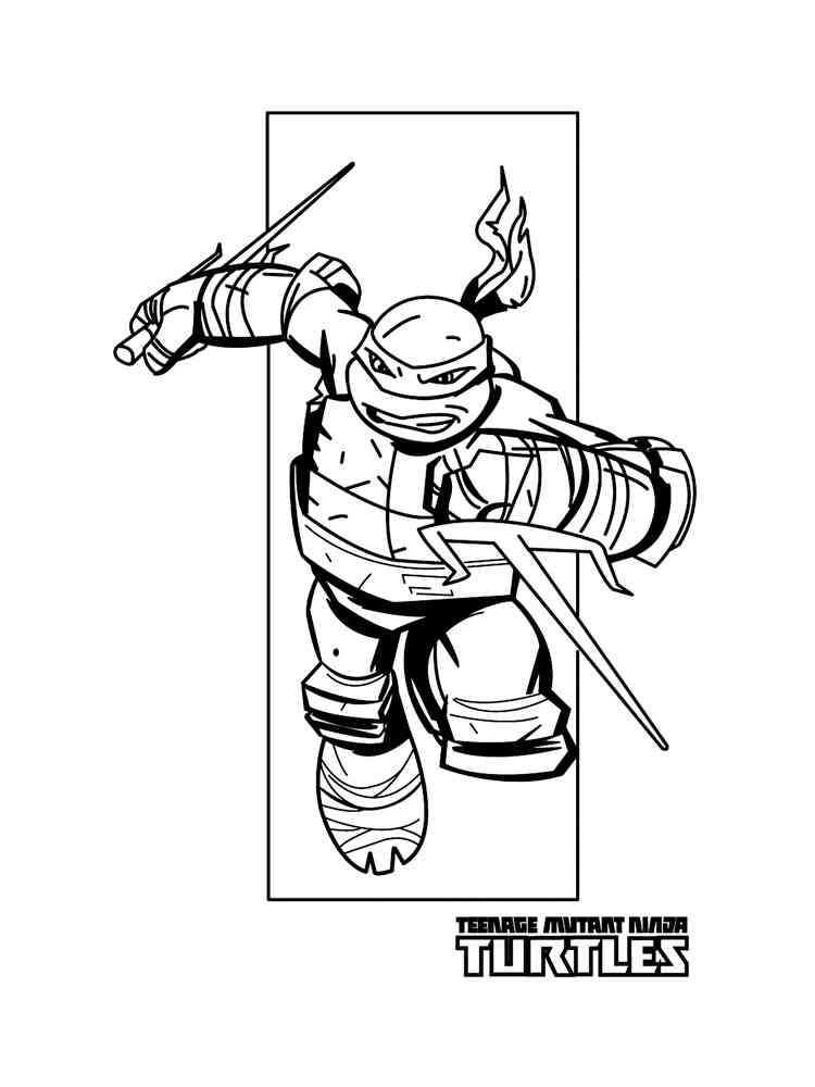 Raphael ninja turtles coloring pages