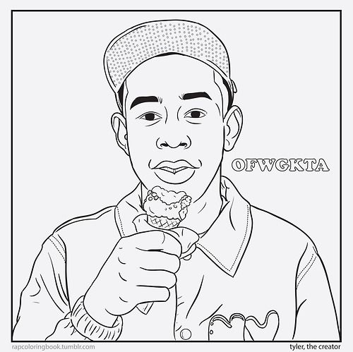 Heres a holiday gift idea a rapper coloring book