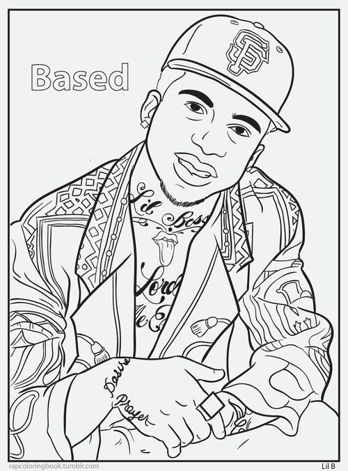 Rapper coloring pages printable for free download