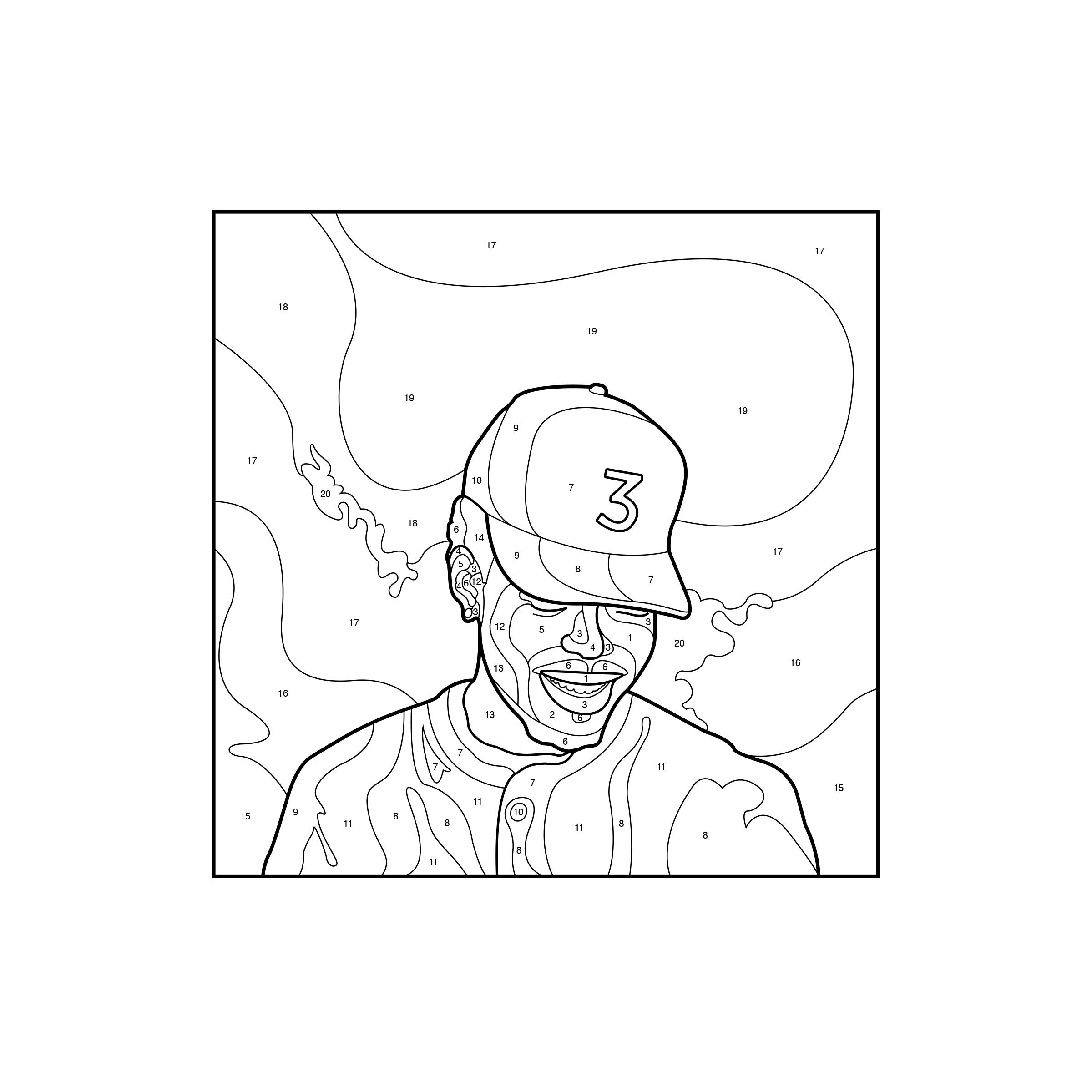 Chance the rapper â coloring book rfreshalbumart