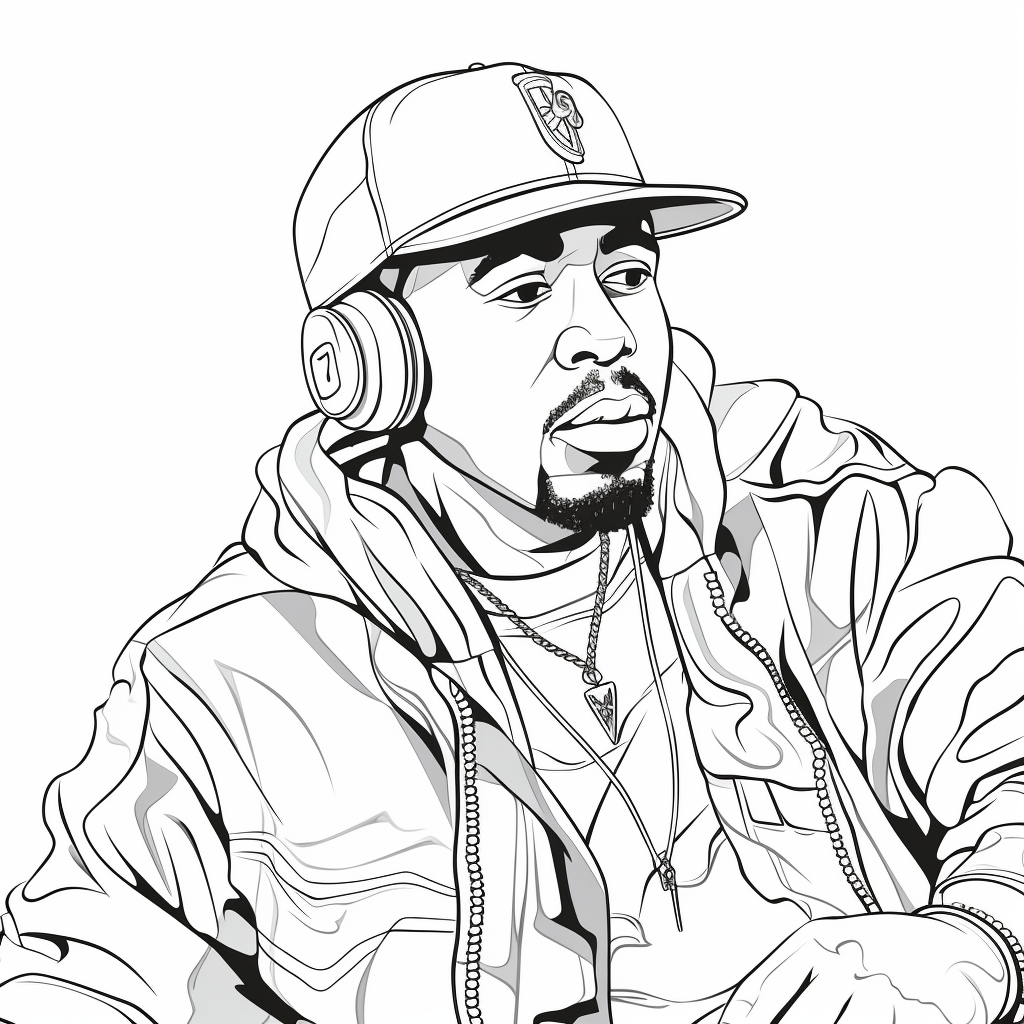 Rappers coloring pages