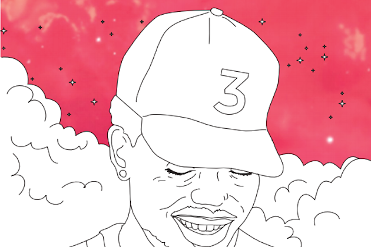 Chance the rappers coloring book gets actual coloring book treatment