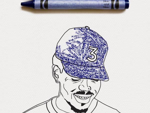 Color your own chance the rapper coloring book cover art