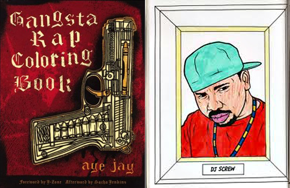 Bust out the rhymes and crayons with the gangsta rap coloring book