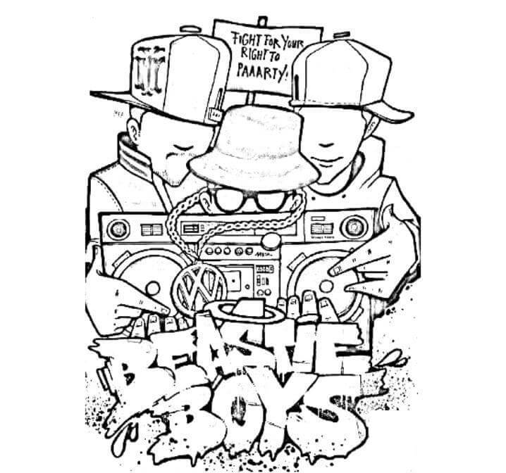 Rapper coloring pages