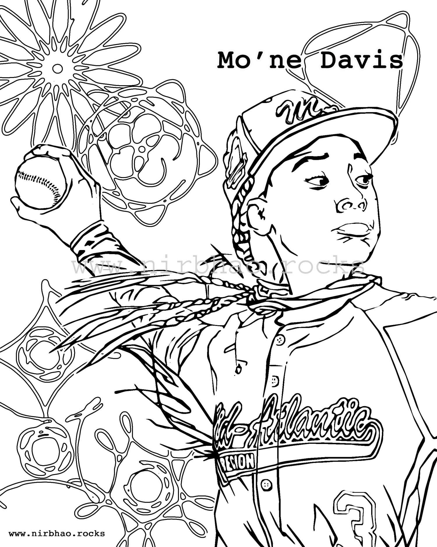 Mone davis we are awesome coloring pages