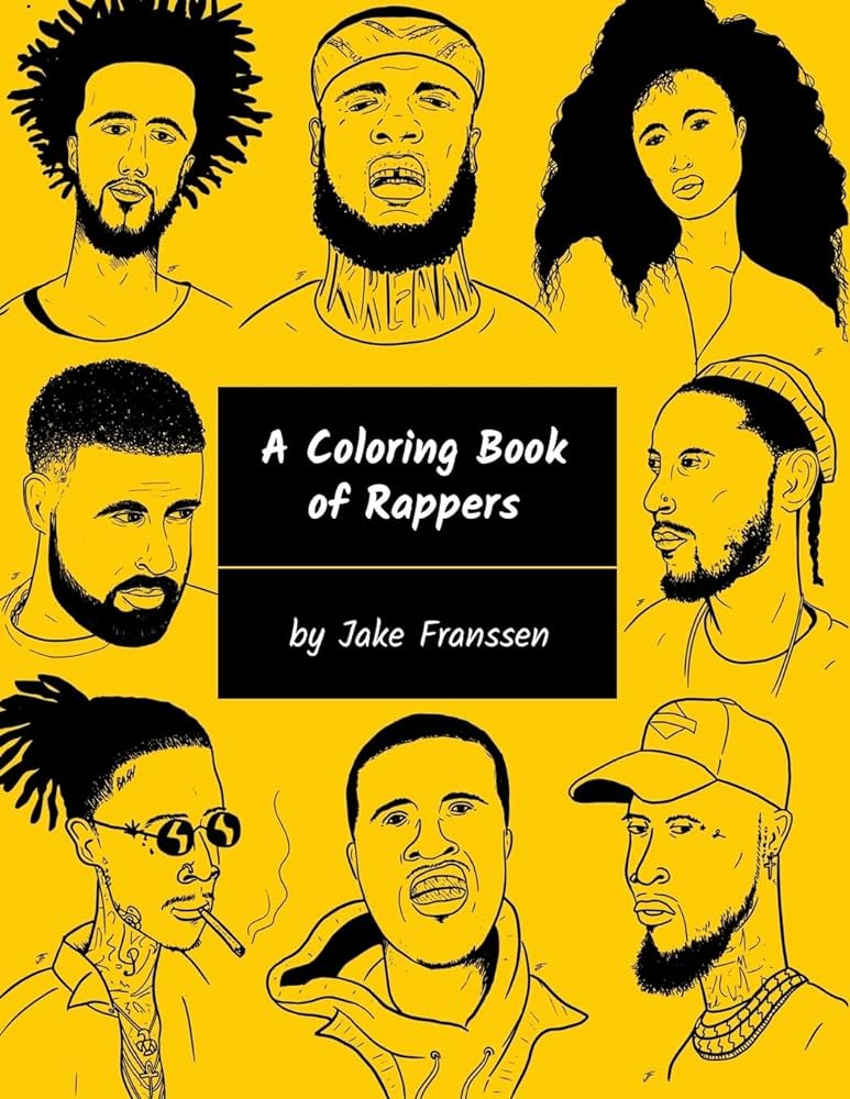 A coloring book of rappers franssen jake books