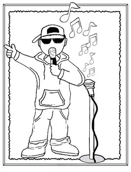 Music coloring sheets