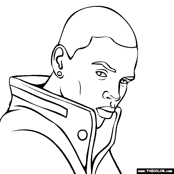 Hip hop rap star online coloring pages