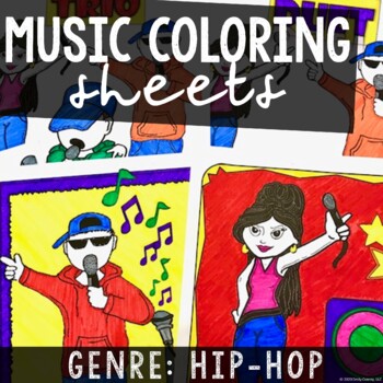 Music coloring sheets