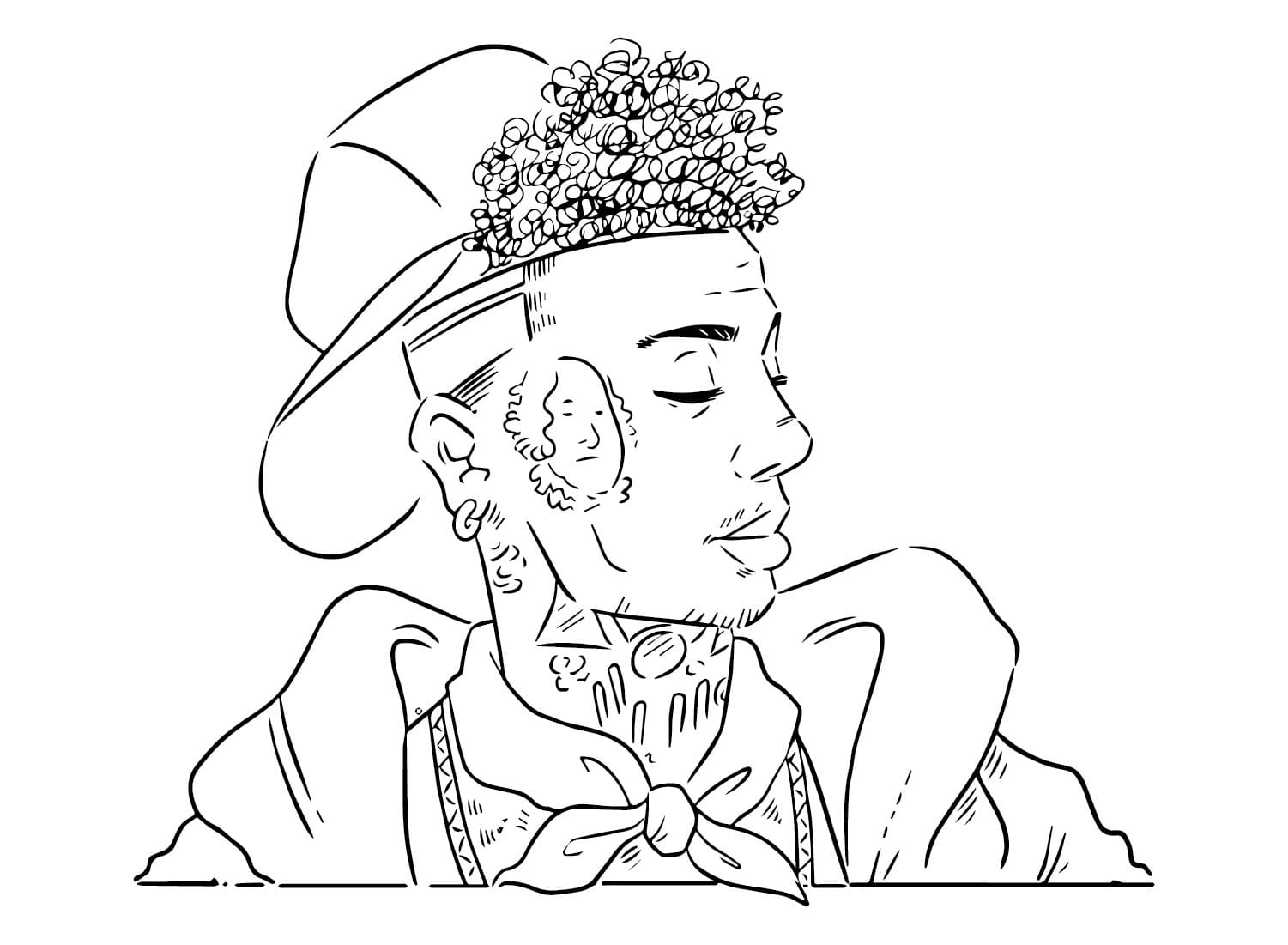 Rapper coloring pages