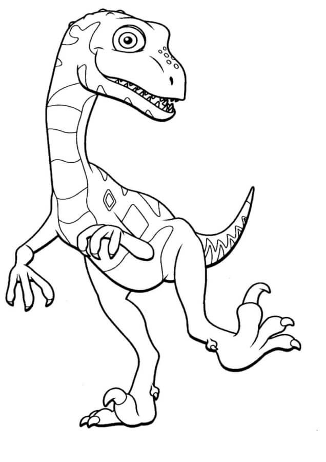 Velociraptor coloring page