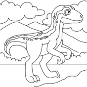 Velociraptor coloring pages free coloring pages