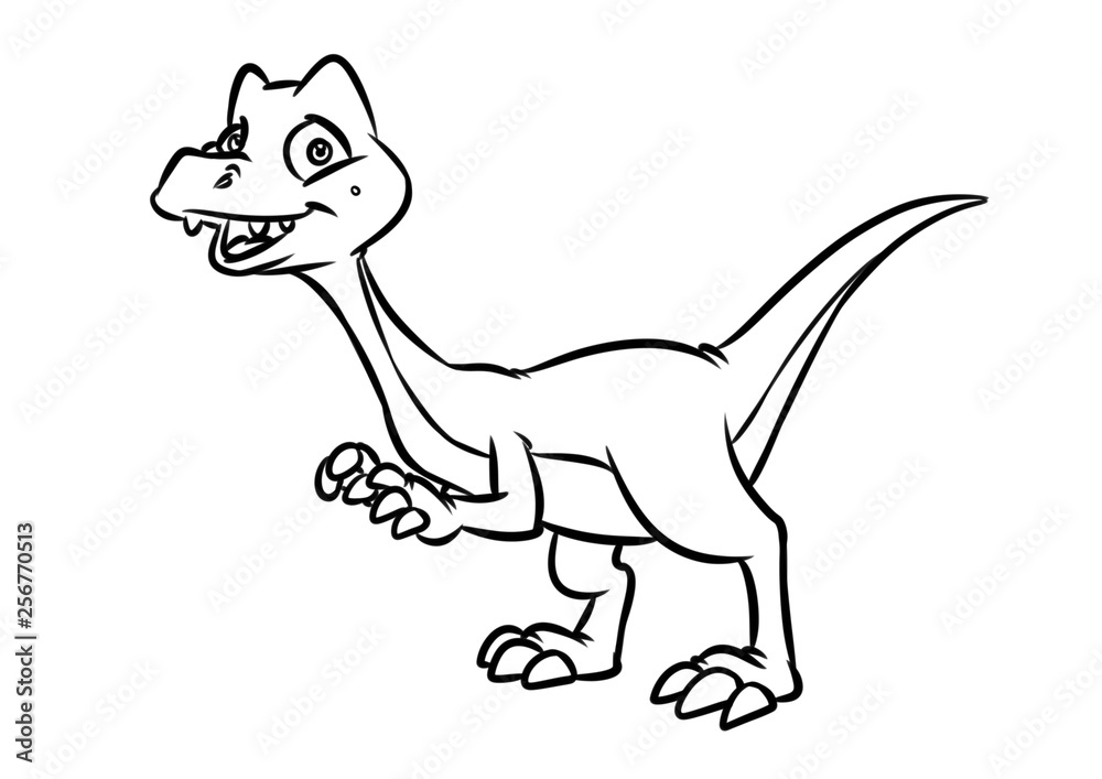 Raptor dinosaur birthday egg cartoon illustration isolated image coloring page illustration