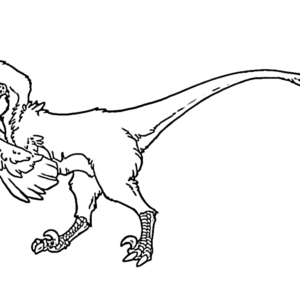 Velociraptor coloring pages printable for free download