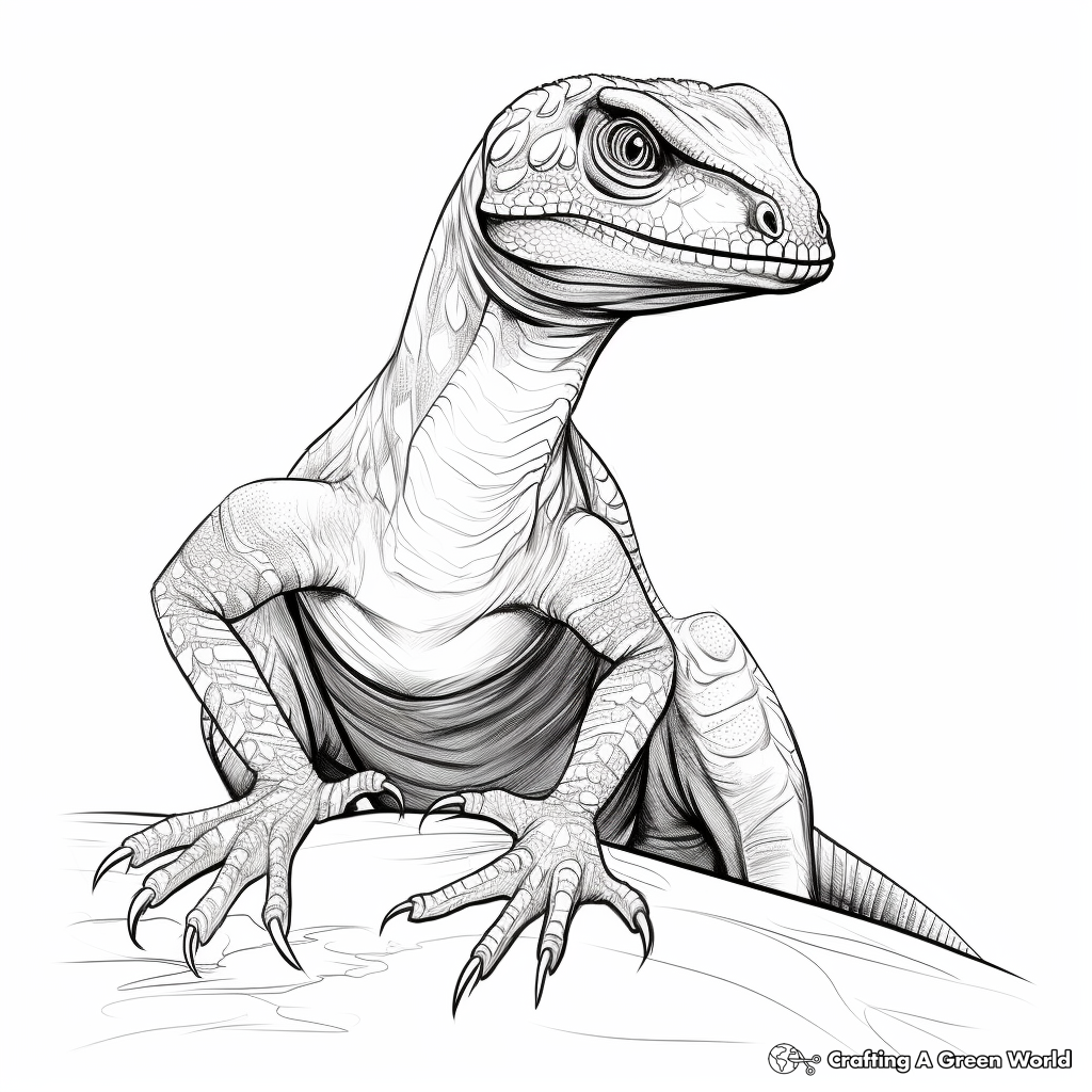 Velociraptor coloring pages