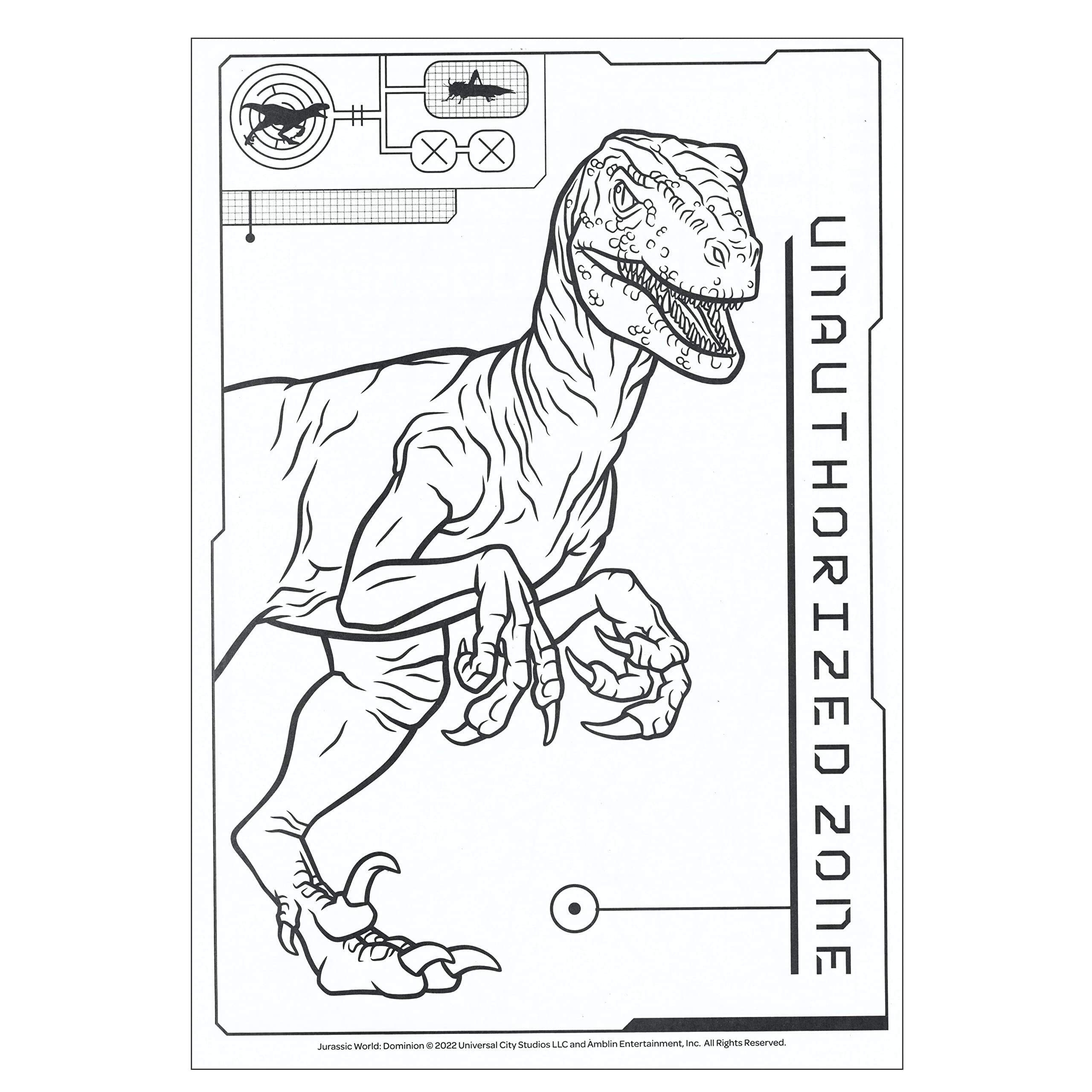 Jurassic world jumbo coloring and activity book