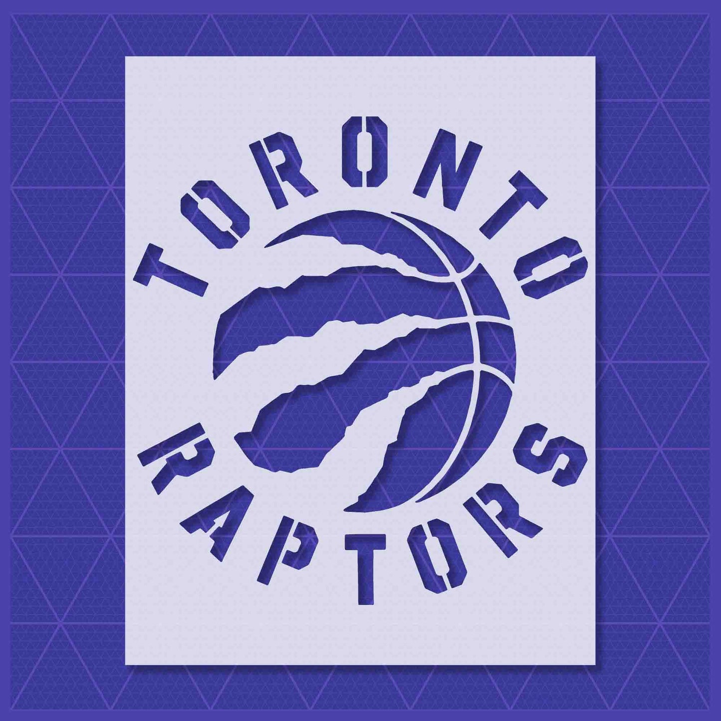 Toronto raptors stencil