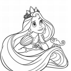 Tangled coloring pages printable for free download