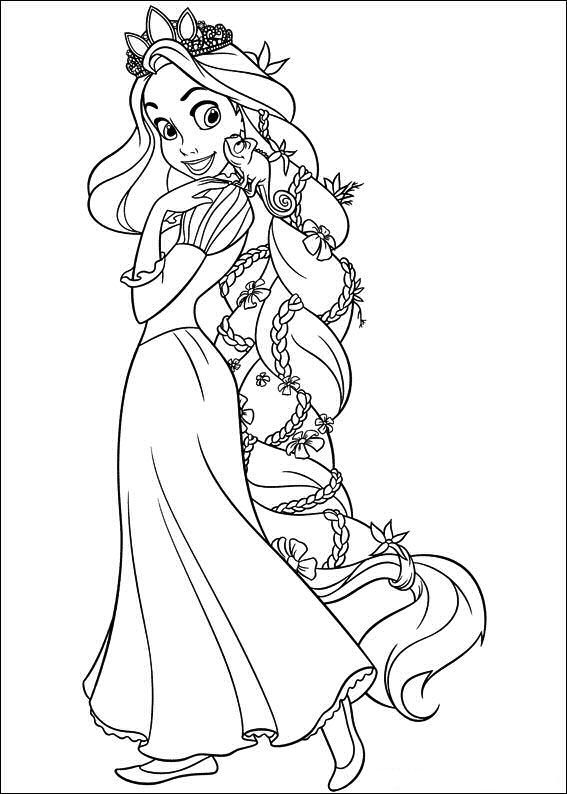 Enchanting tangled rapunzel coloring pages