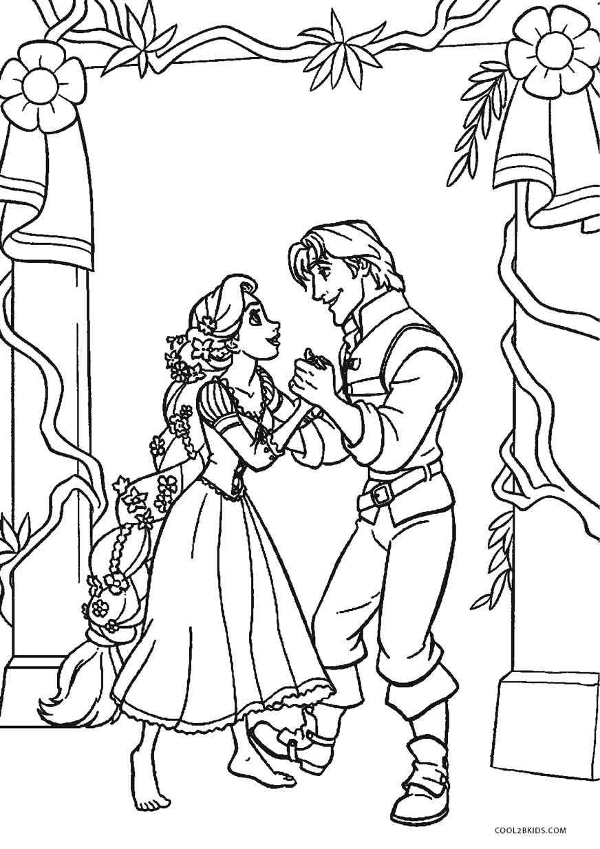 Free printable tangled coloring pages for kids