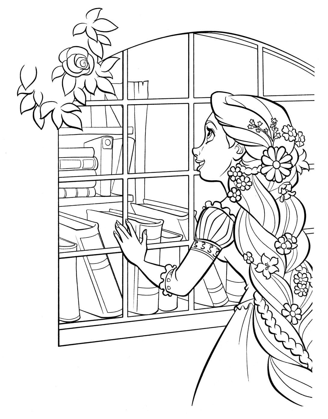Tangled coloring pages by coloringpageswk on