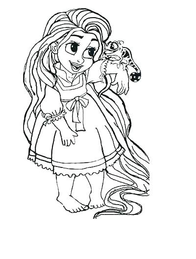 Coloring pages baby rapunzel coloring pages