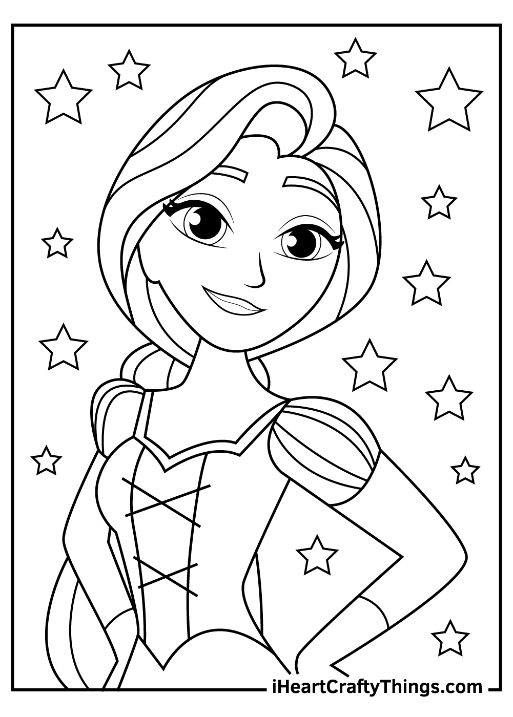 Rapunzel coloring pages free printables