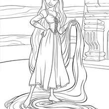 Rapunzel coloring pages