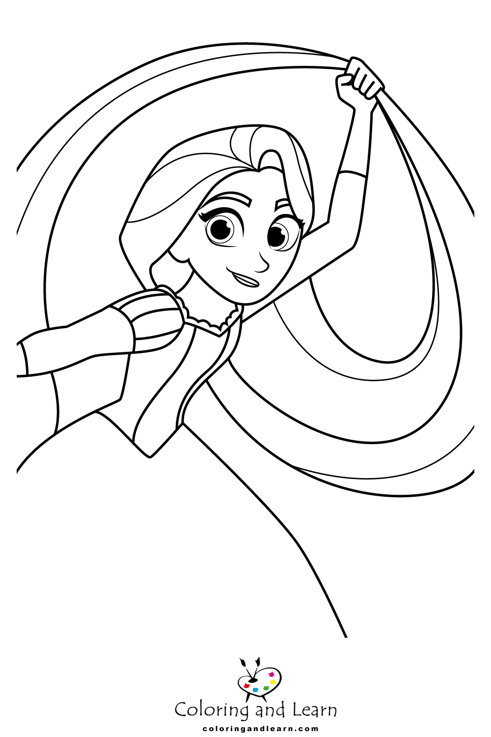 Rapunzel coloring pages rcoloringpages