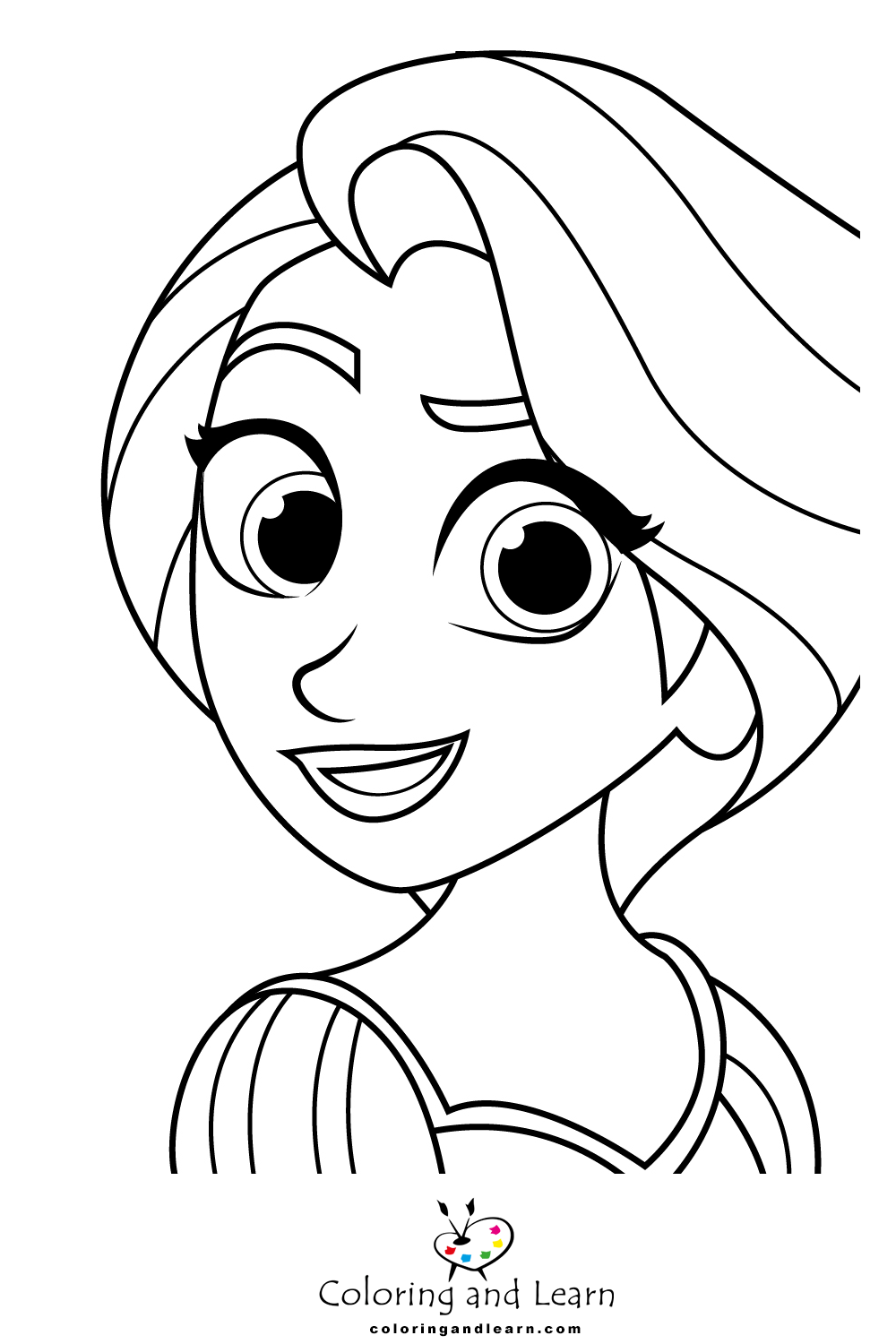 Rapunzel coloring pages