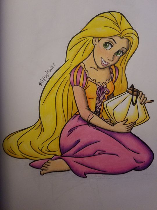 Rapunzel coloring page