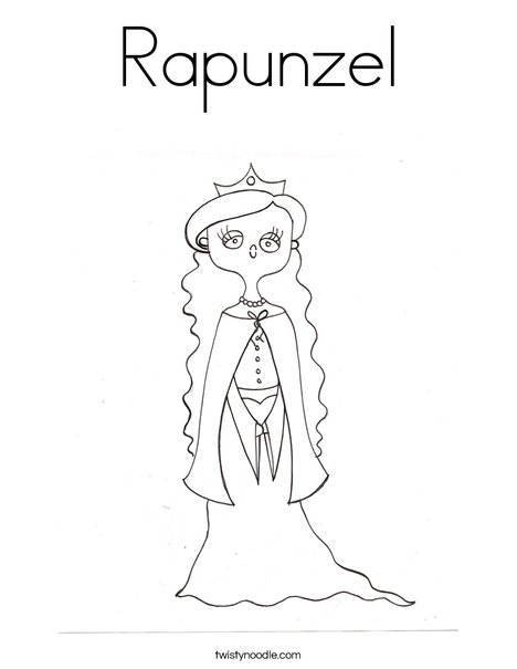 Rapunzel coloring page